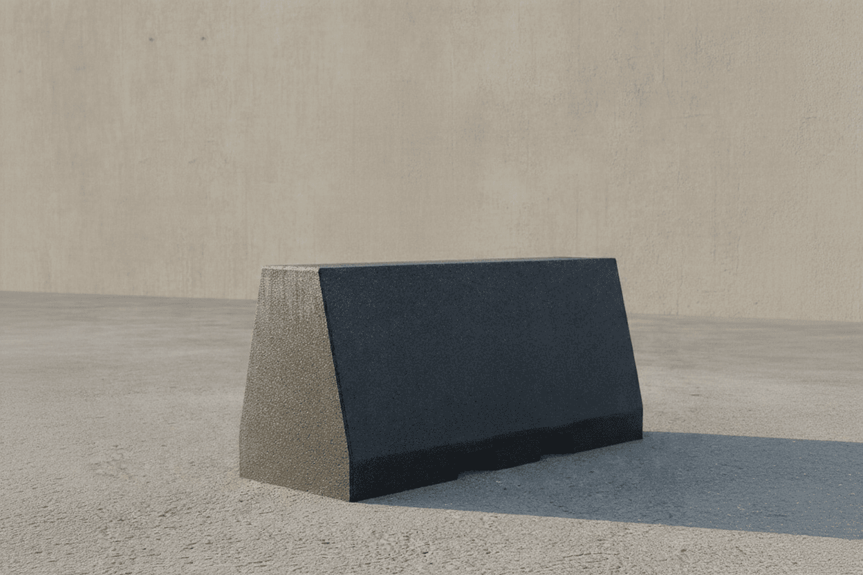 Barieră Colorado din cauciuc reciclat pentru infrastructură urbană și siguranță rutieră