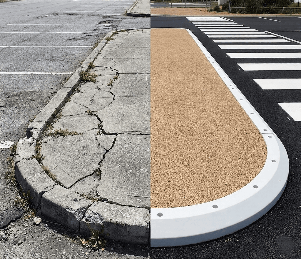 Beton vs Cauciuc ♻️